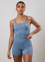 Gym King 365 Long Line Tank - Faded Indigo thumbnail
