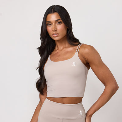 Gym King 365 Long Line Tank - Taupe
