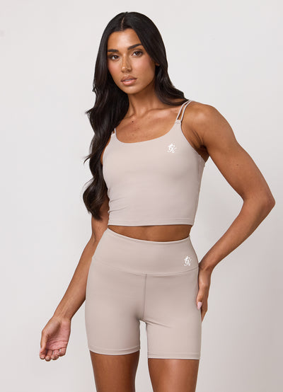Gym King 365 Long Line Tank - Taupe