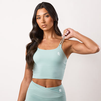 Gym King 365 Long Line Tank - Green Mist