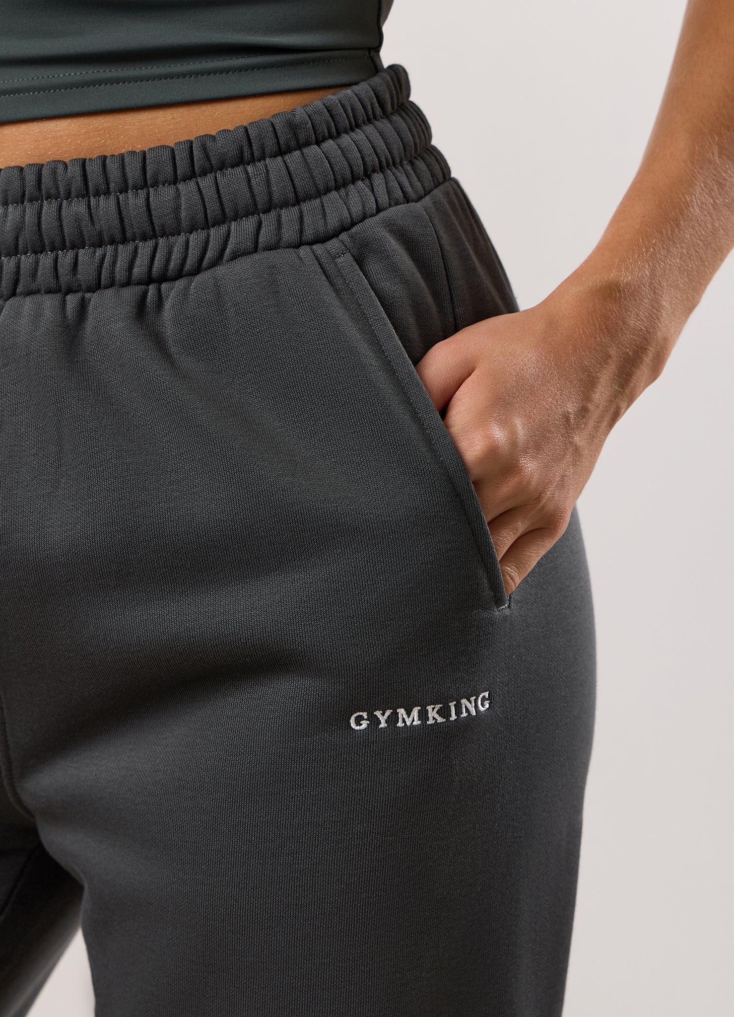 Gym King 365 Boyfriend Jogger - Green Smoke