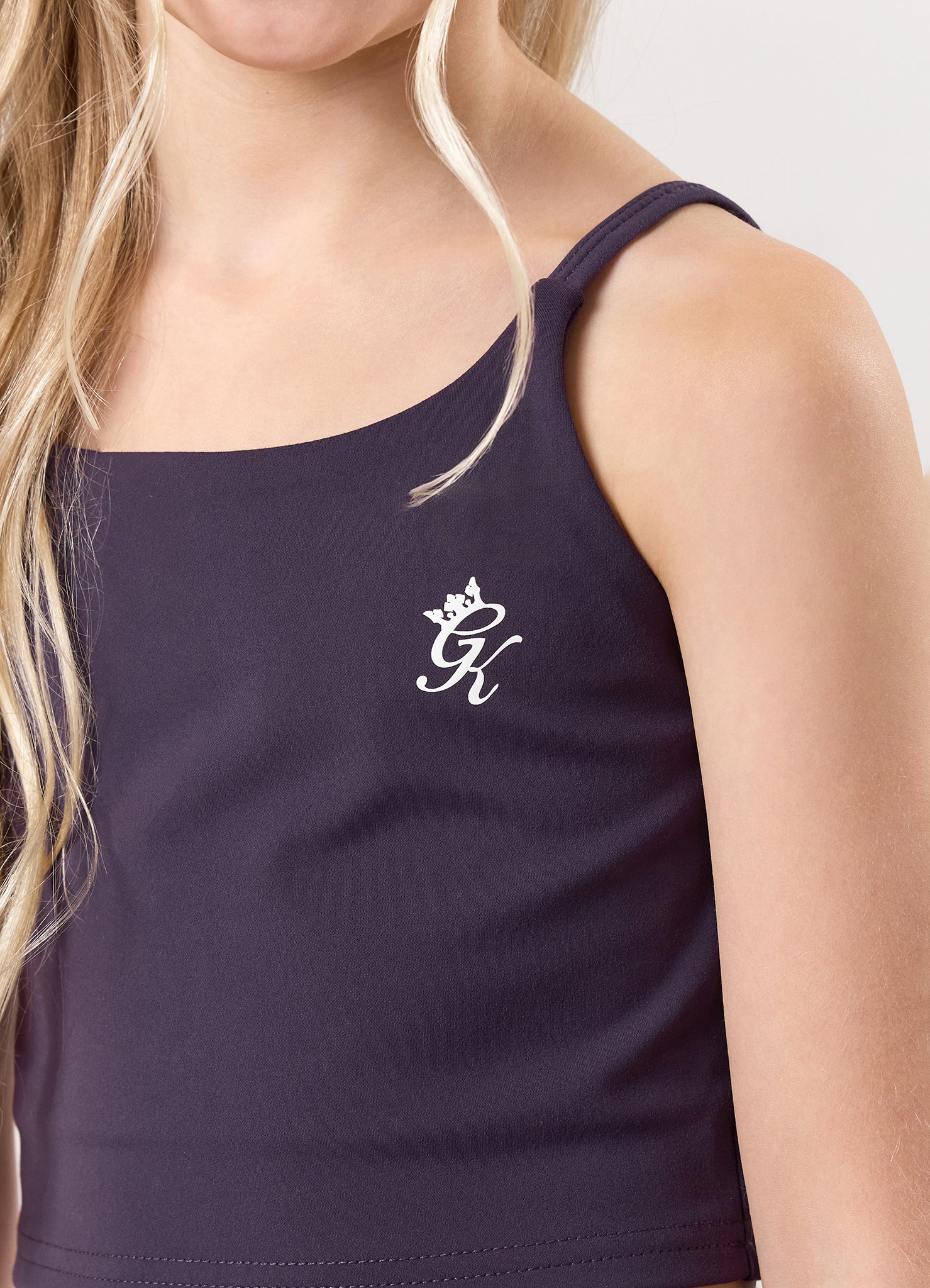 Gym King Kids 365 Long Line Tank - Aubergine