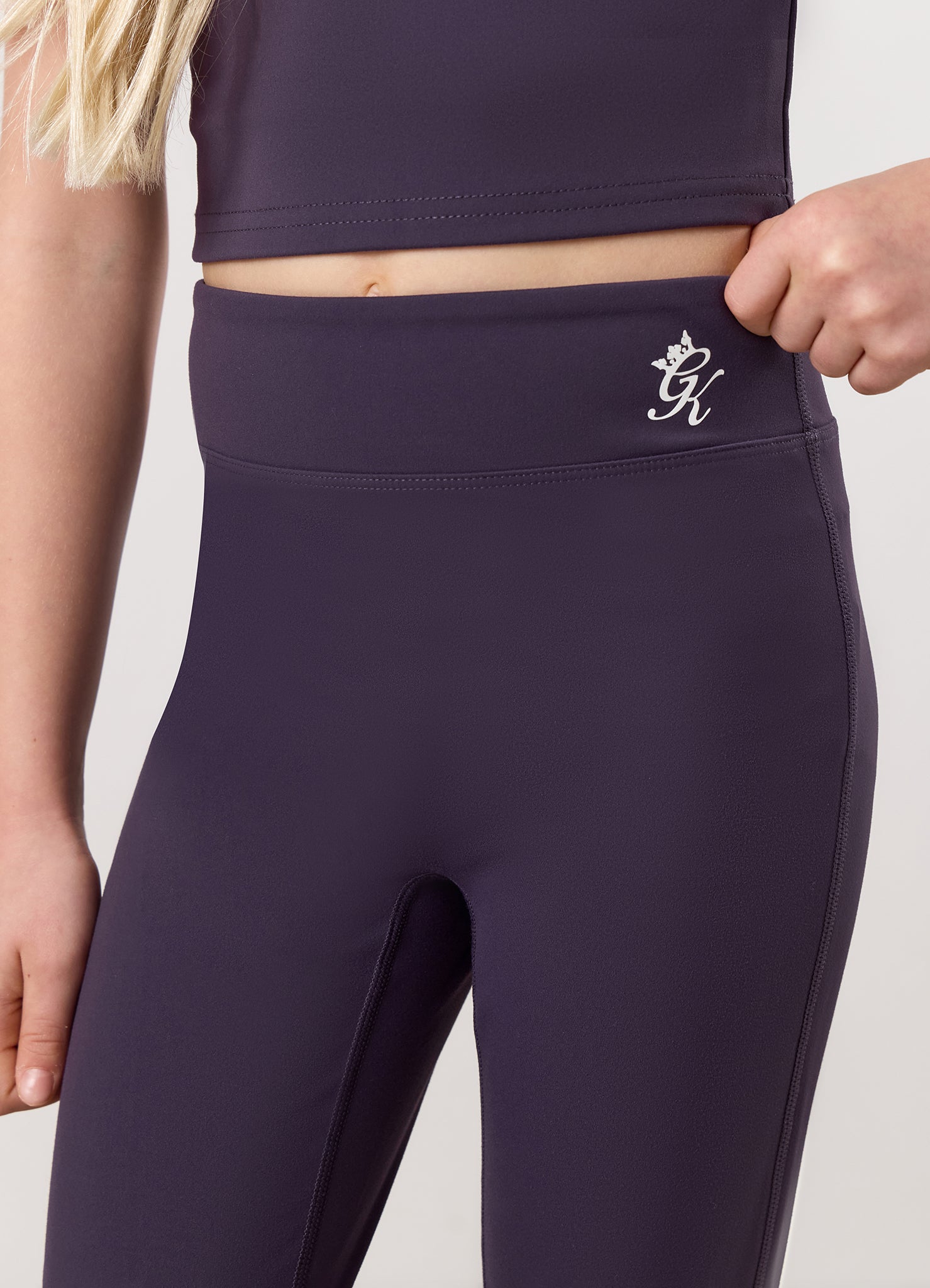 Gym King Kids 365 Flared Leggings - Aubergine