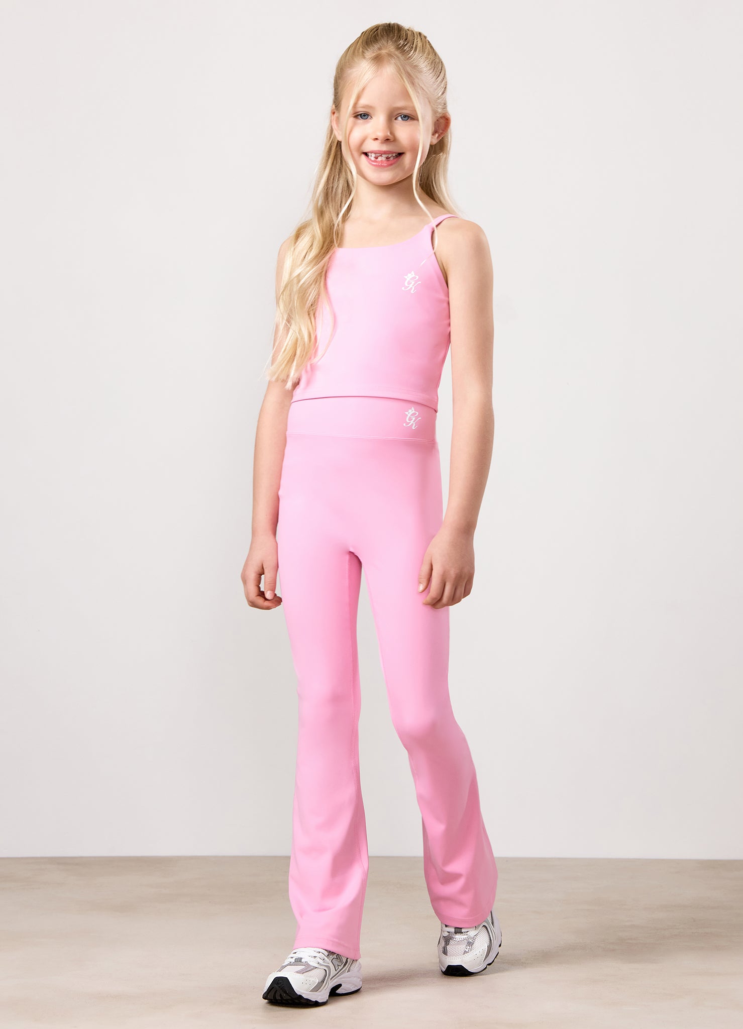 Gym King Kids 365 Long Line Tank - Candy Pink