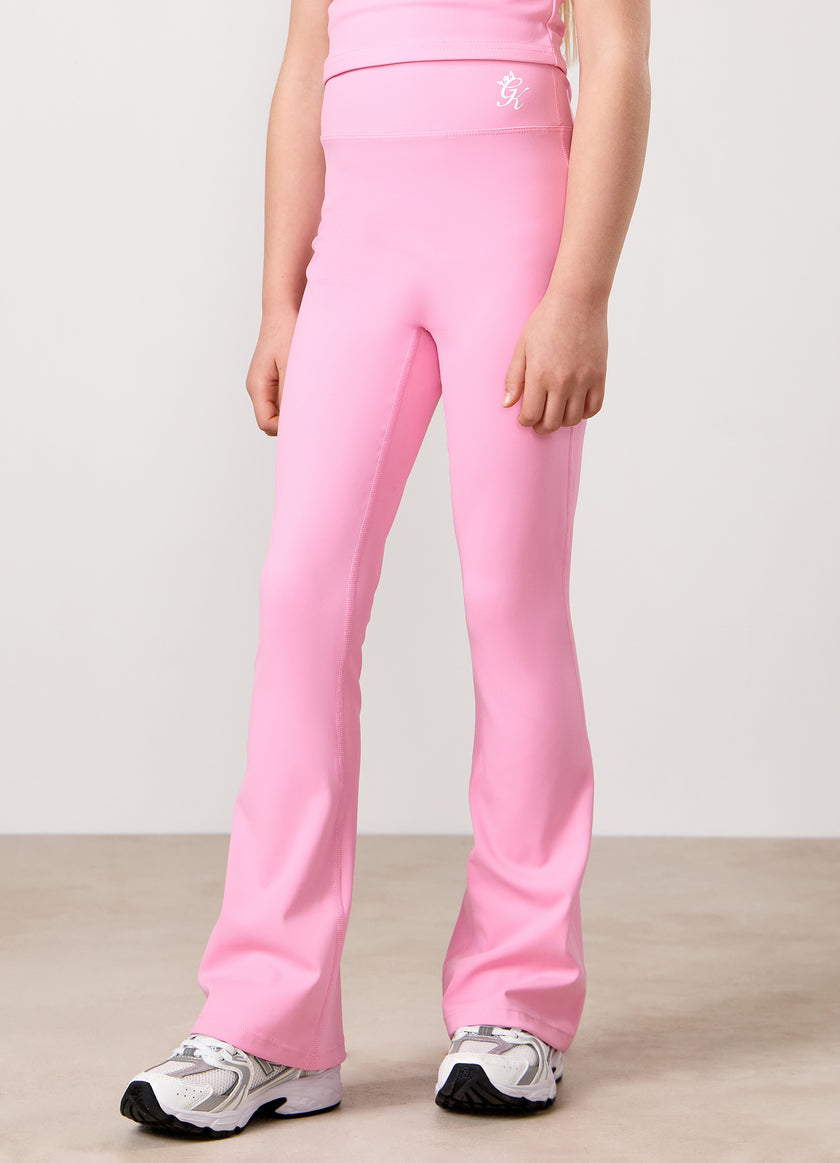 Gym King Kids 365 Flared Leggings - Candy Pink
