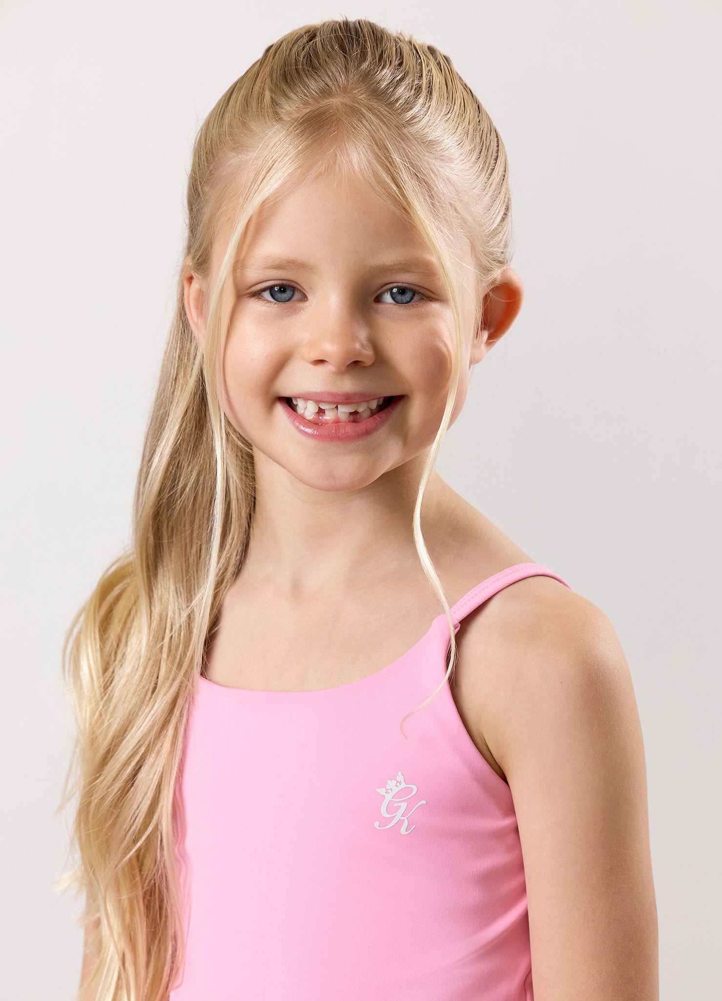 Gym King Kids 365 Long Line Tank - Candy Pink