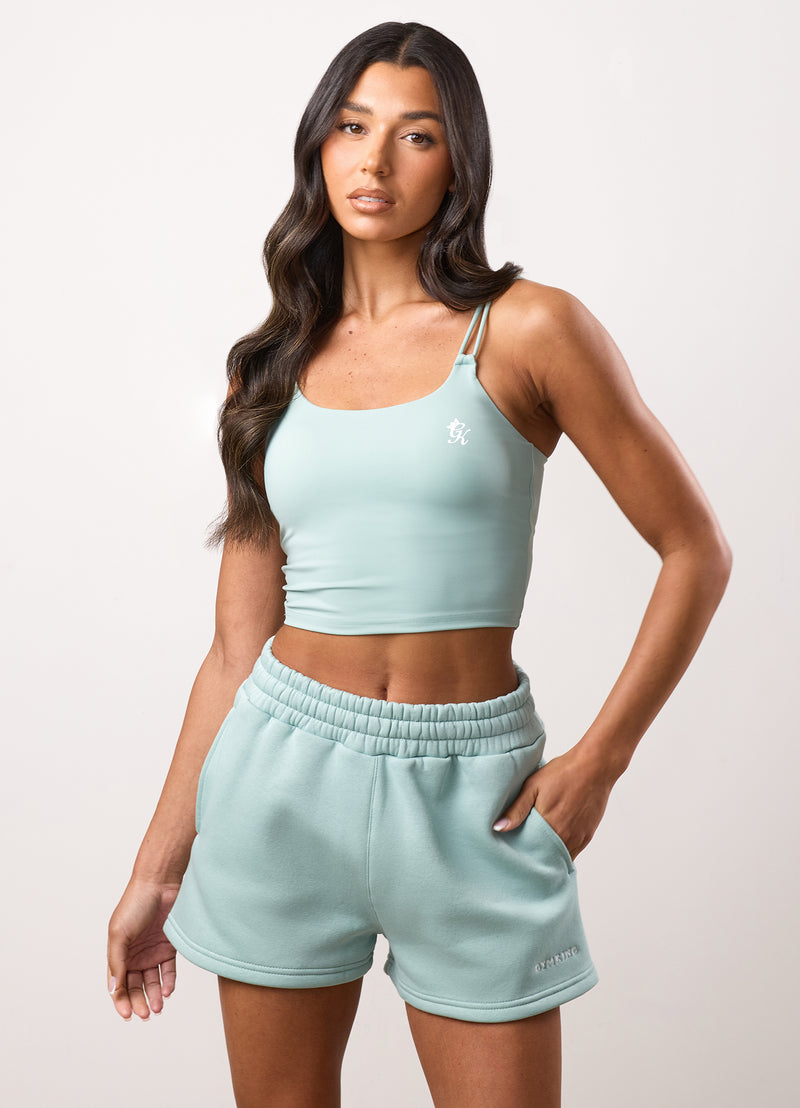 Gym King 365 Long Line Tank - Green Mist