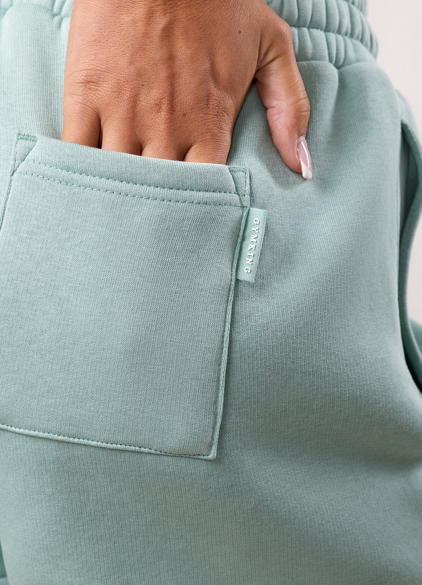 Gym King 365 Fleece Short - Green Mist