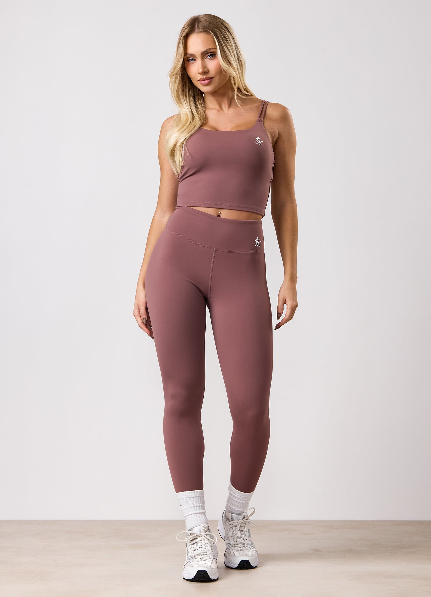 Gym King 365 Long Line Tank - Brown Plum
