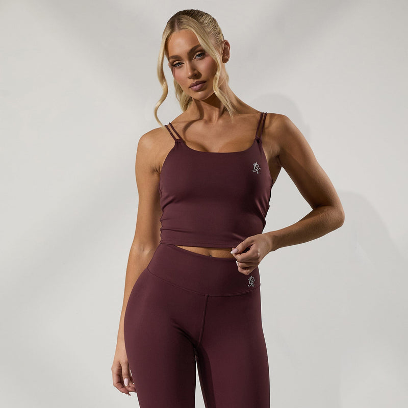 Gym King 365 Long Line Tank - Burgundy