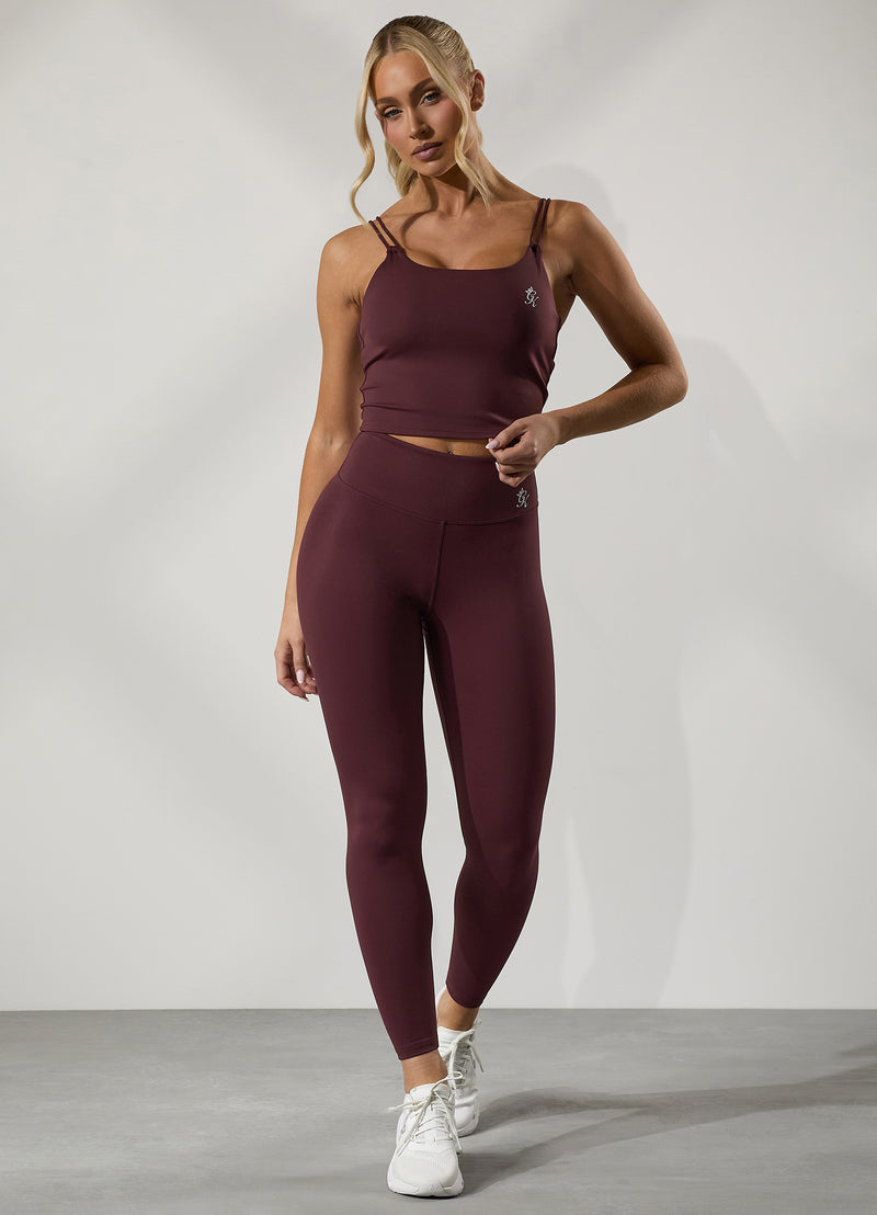 Gym King 365 Long Line Tank - Burgundy