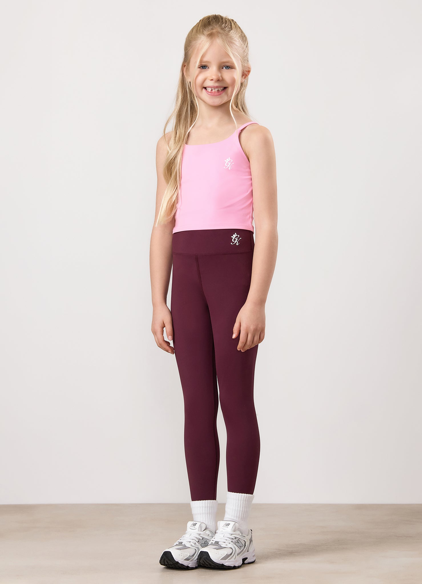 Gym King Kids 365 Leggings - Dark Cherry