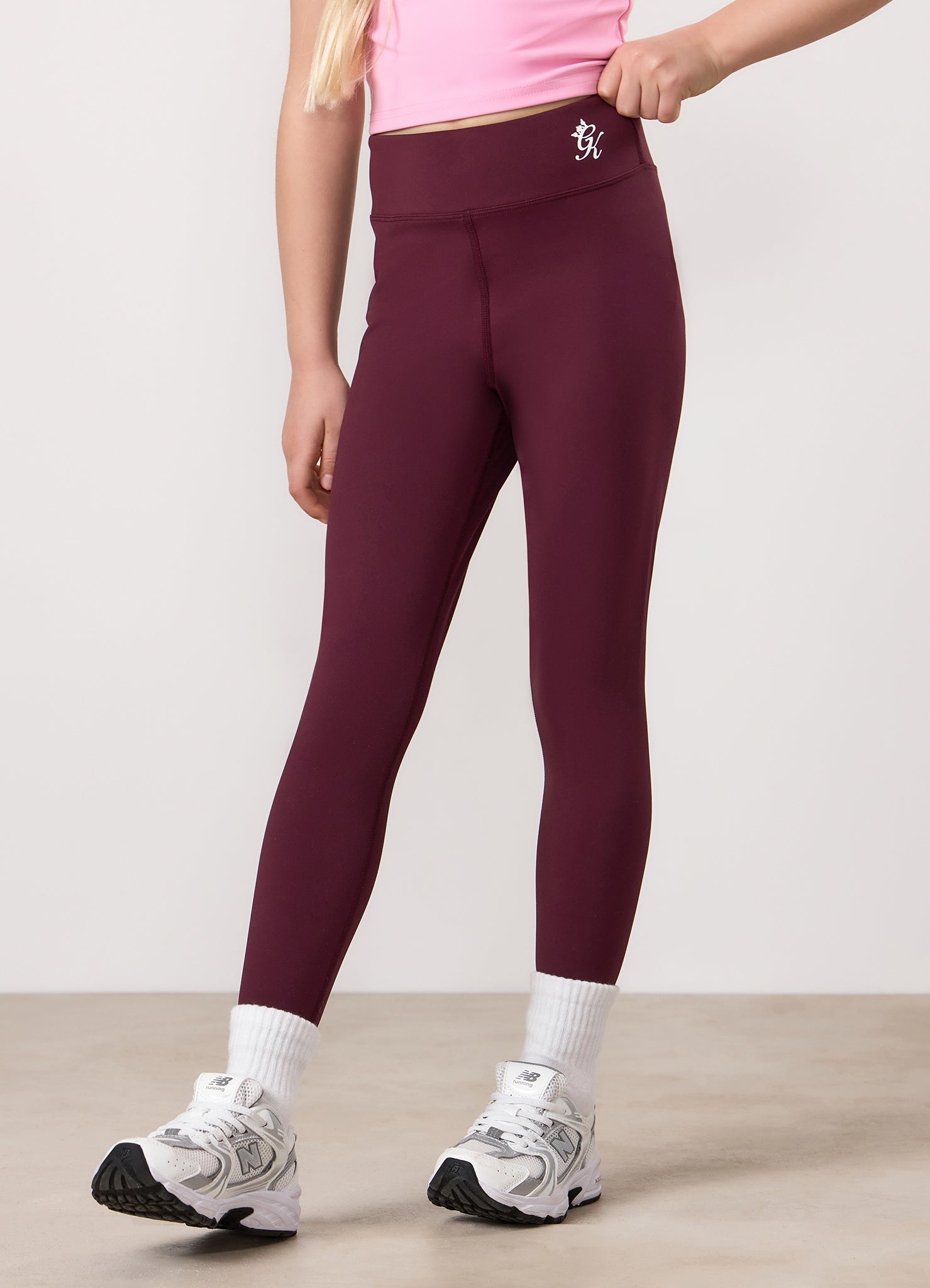 Gym King Kids 365 Leggings - Dark Cherry