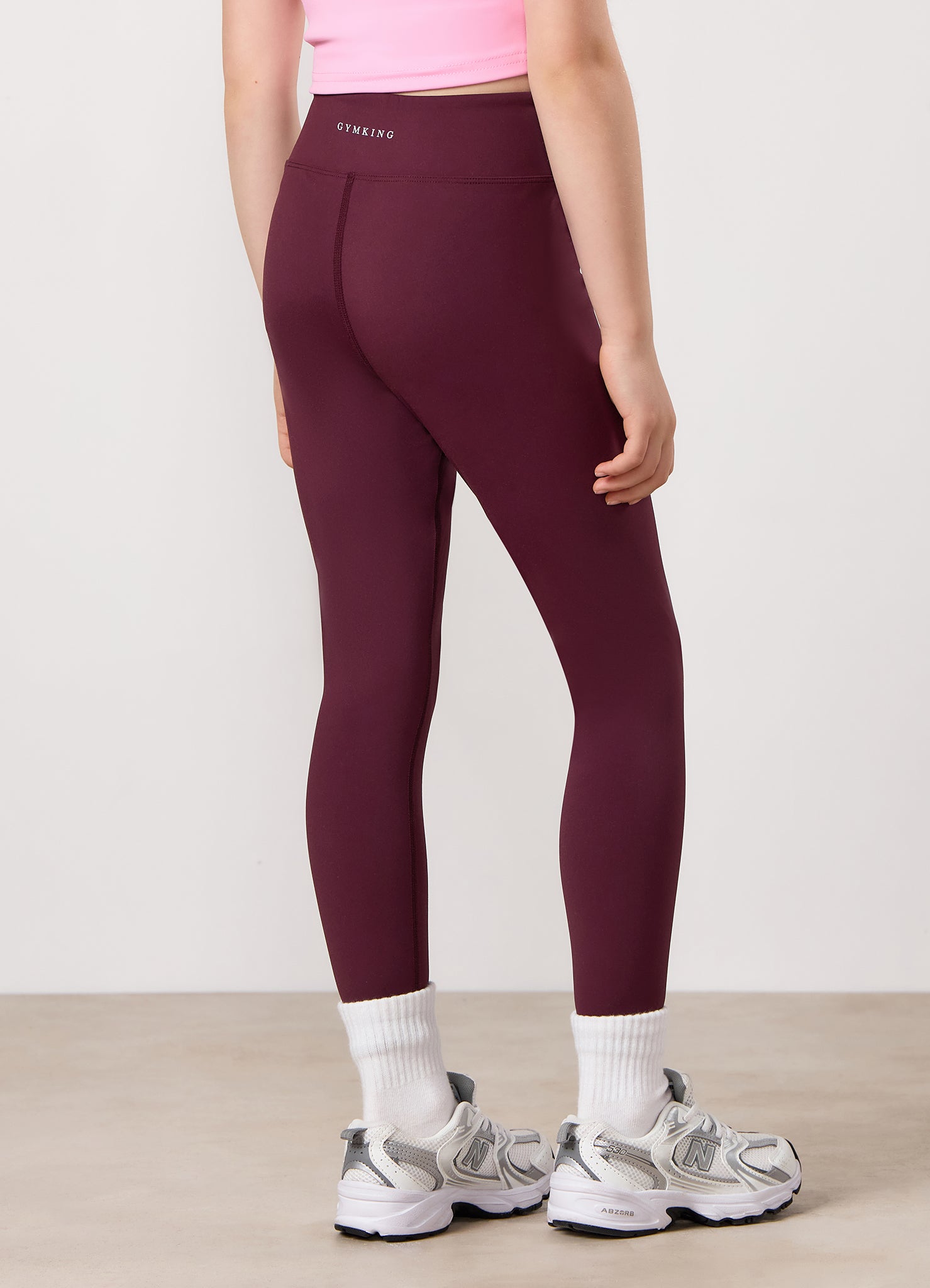 Gym King Kids 365 Leggings - Dark Cherry