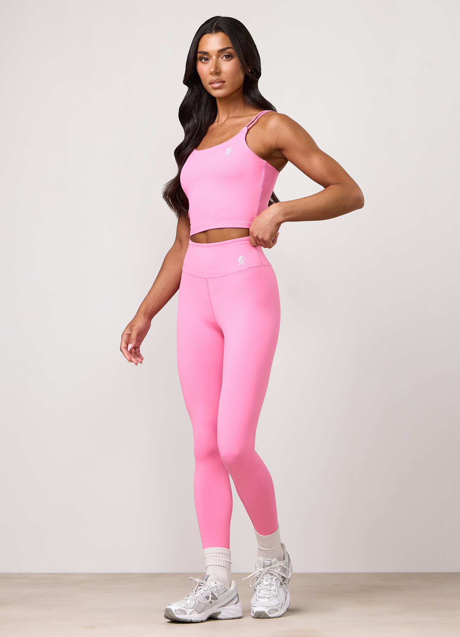 Gym King 365 Long Line Tank - Carnation Pink