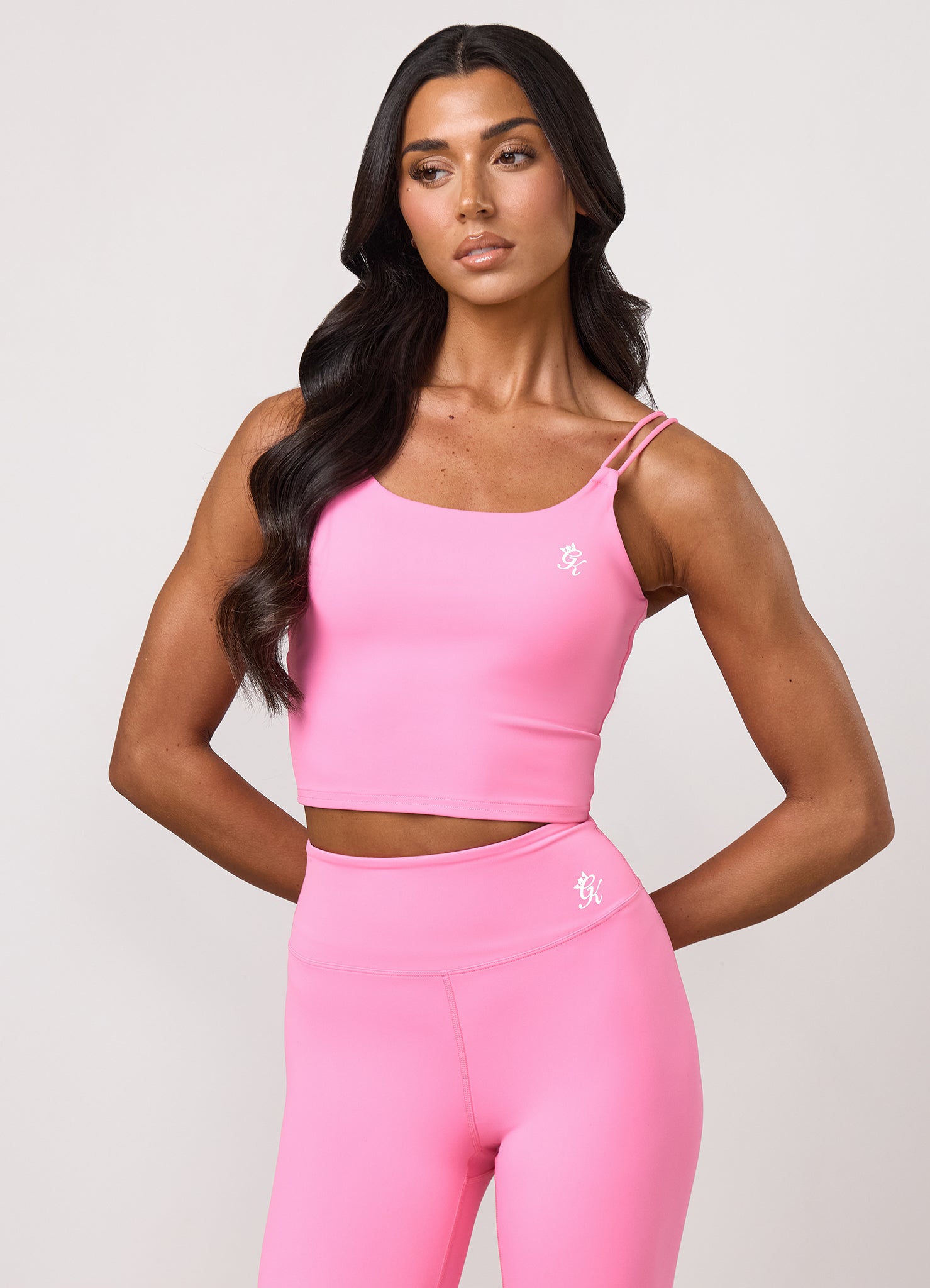 Gym King 365 Long Line Tank - Carnation Pink