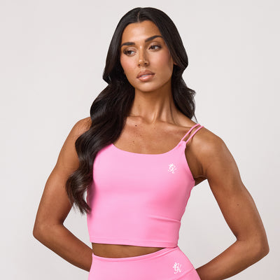 Gym King 365 Long Line Tank - Carnation Pink
