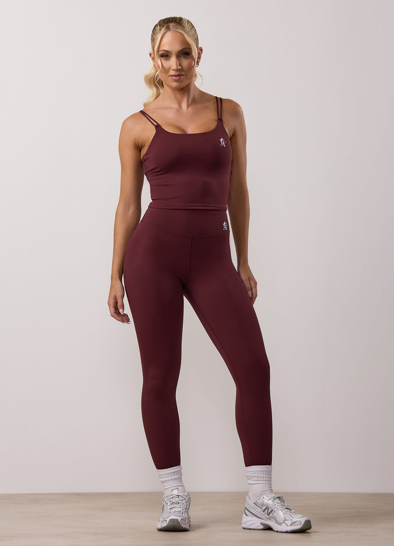 Gym King 365 Long Line Tank - Deep Cherry