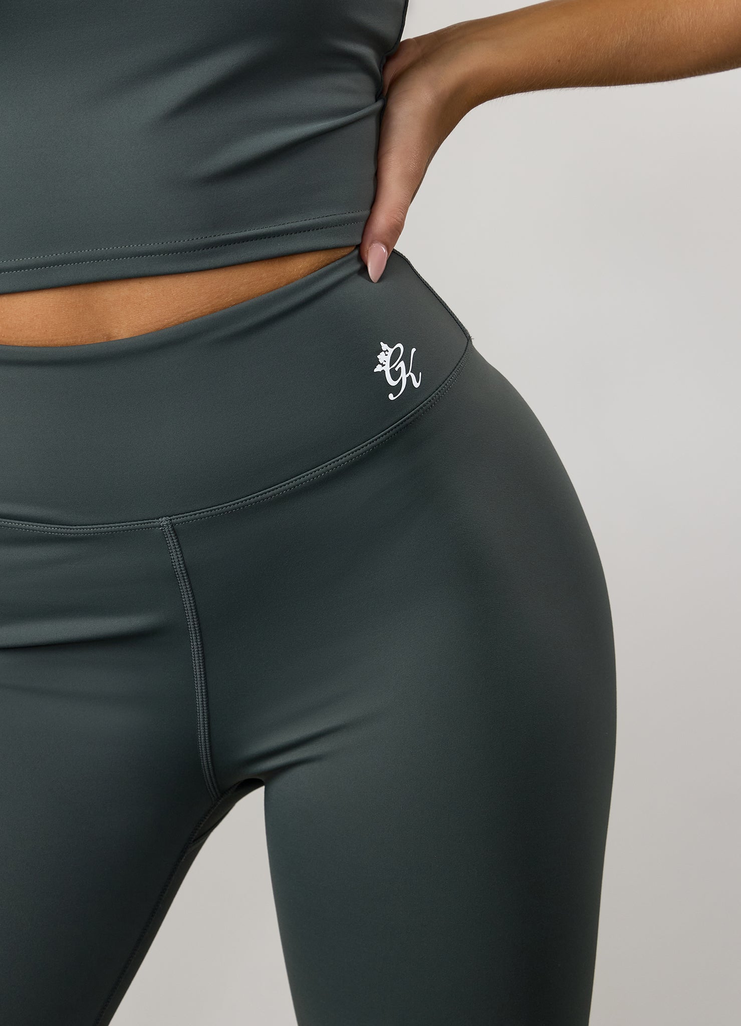 Gym King 365 Legging - Green Smoke