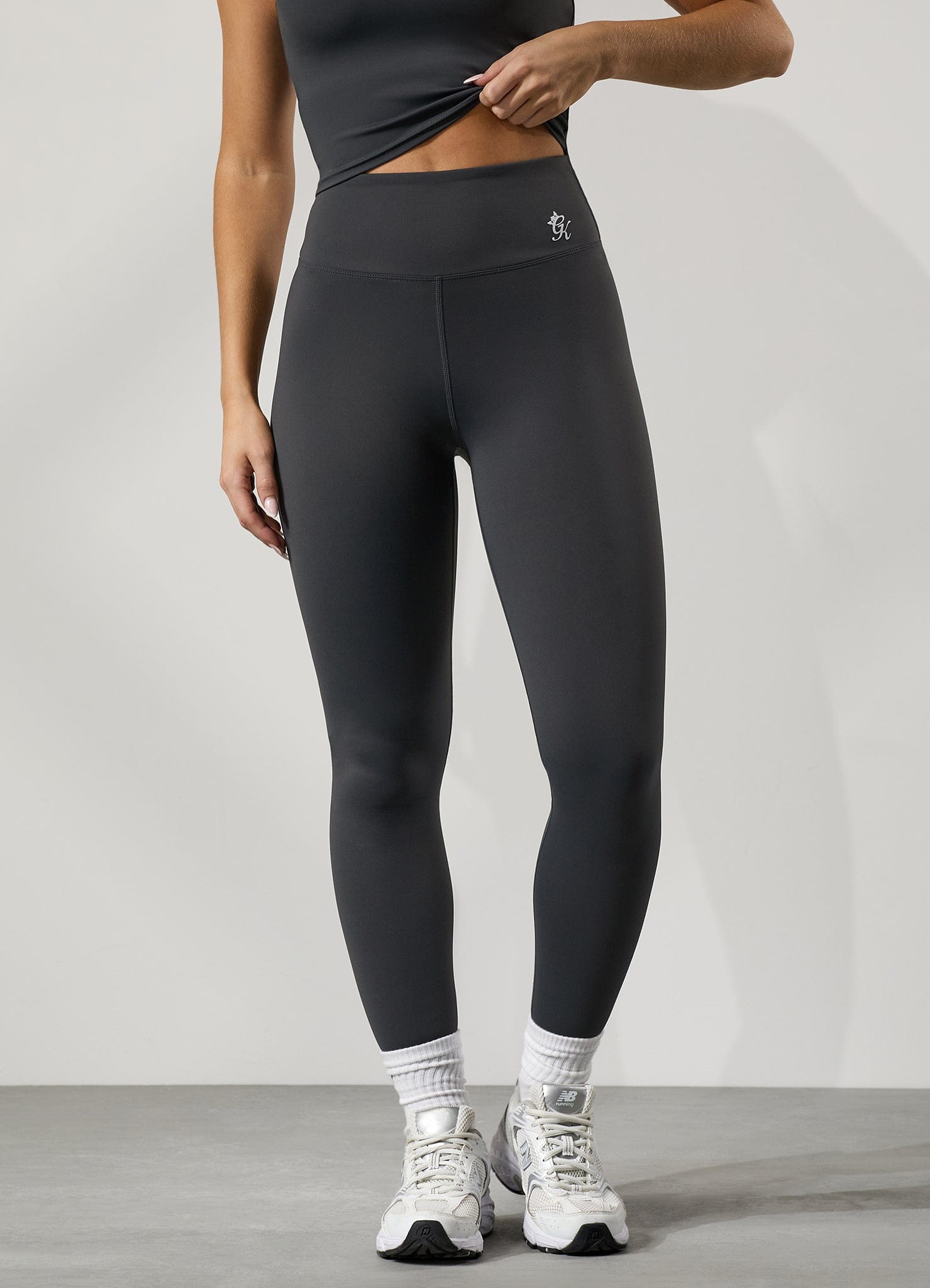 Grey Exercise Leggings Gym King 365 Legging Oyster Grey