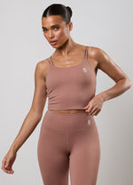 Gym King 365 Long Line Tank - Pale Chestnut thumbnail