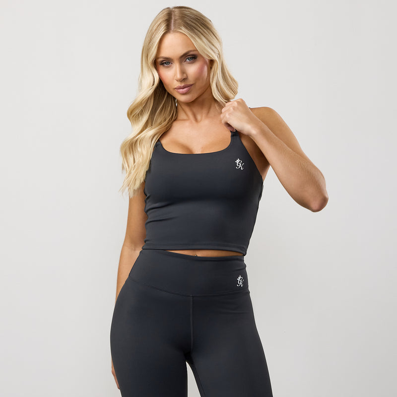 Gym King 365 Long Line Tank - Dark Pewter