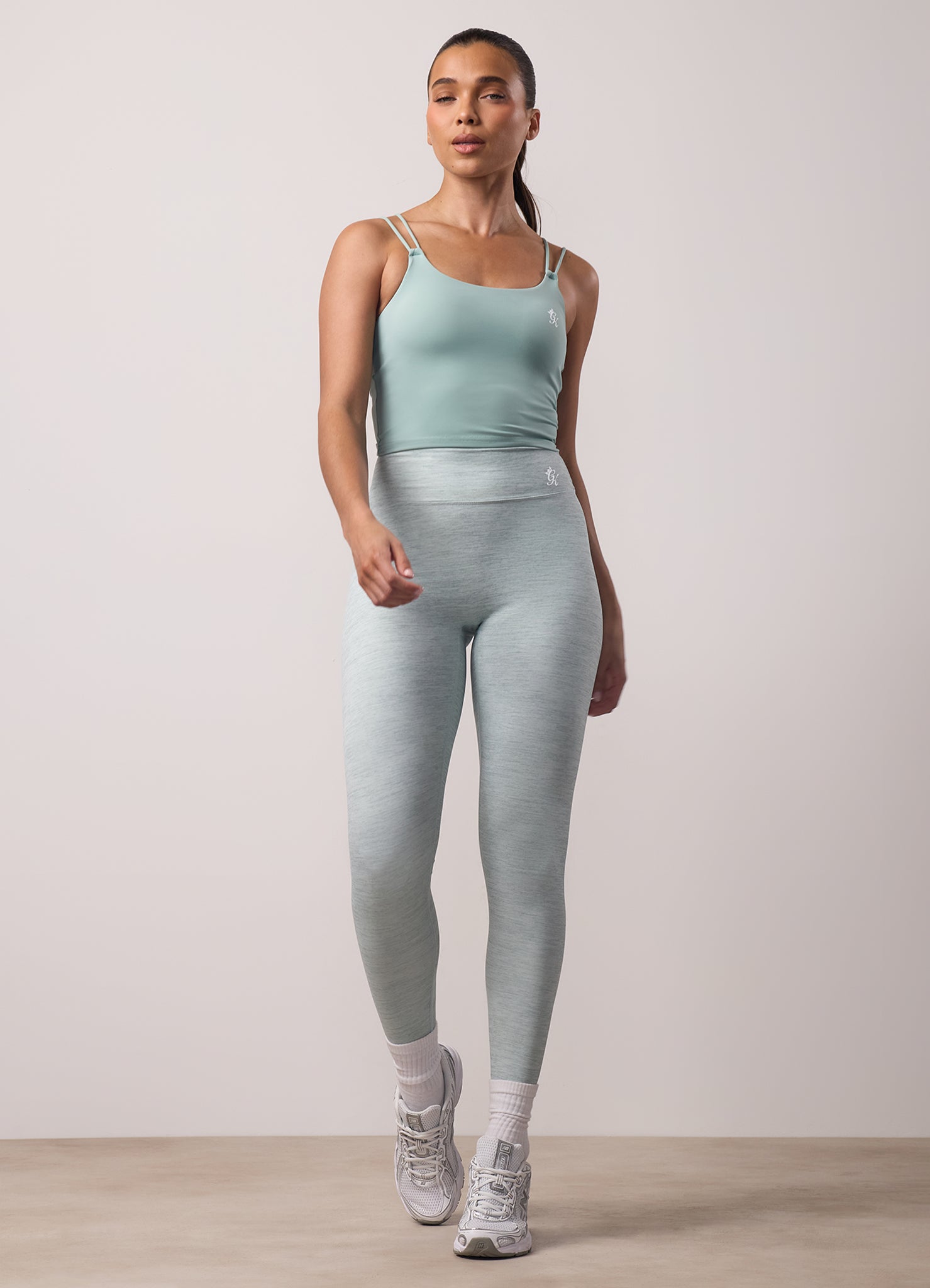 Gym King 365 Scrunch Legging - Green Mist Grindle