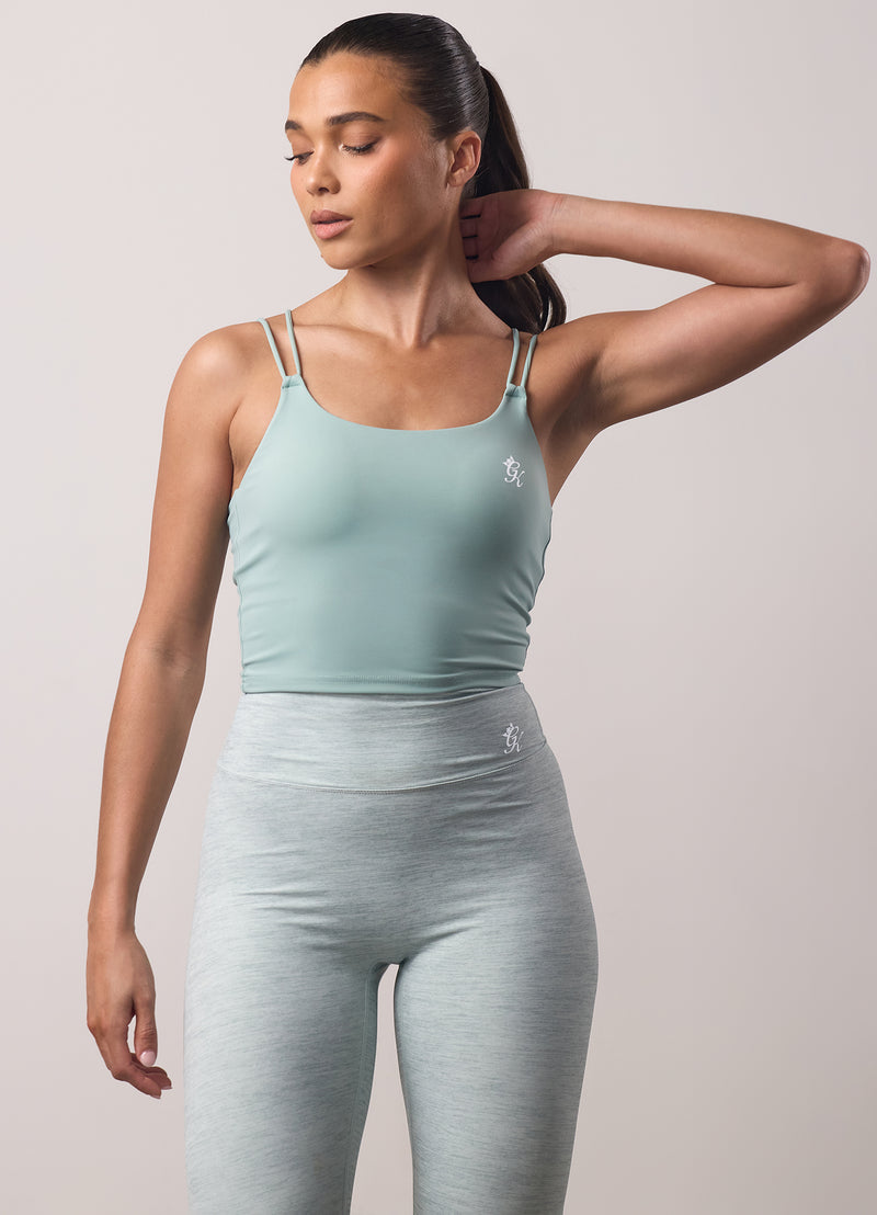Gym King 365 Long Line Tank - Green Mist