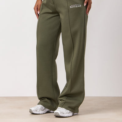 Gym King Powered By Belief Straight Leg Jogger - Warm Khaki