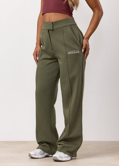 Gym King Powered By Belief Straight Leg Jogger - Warm Khaki