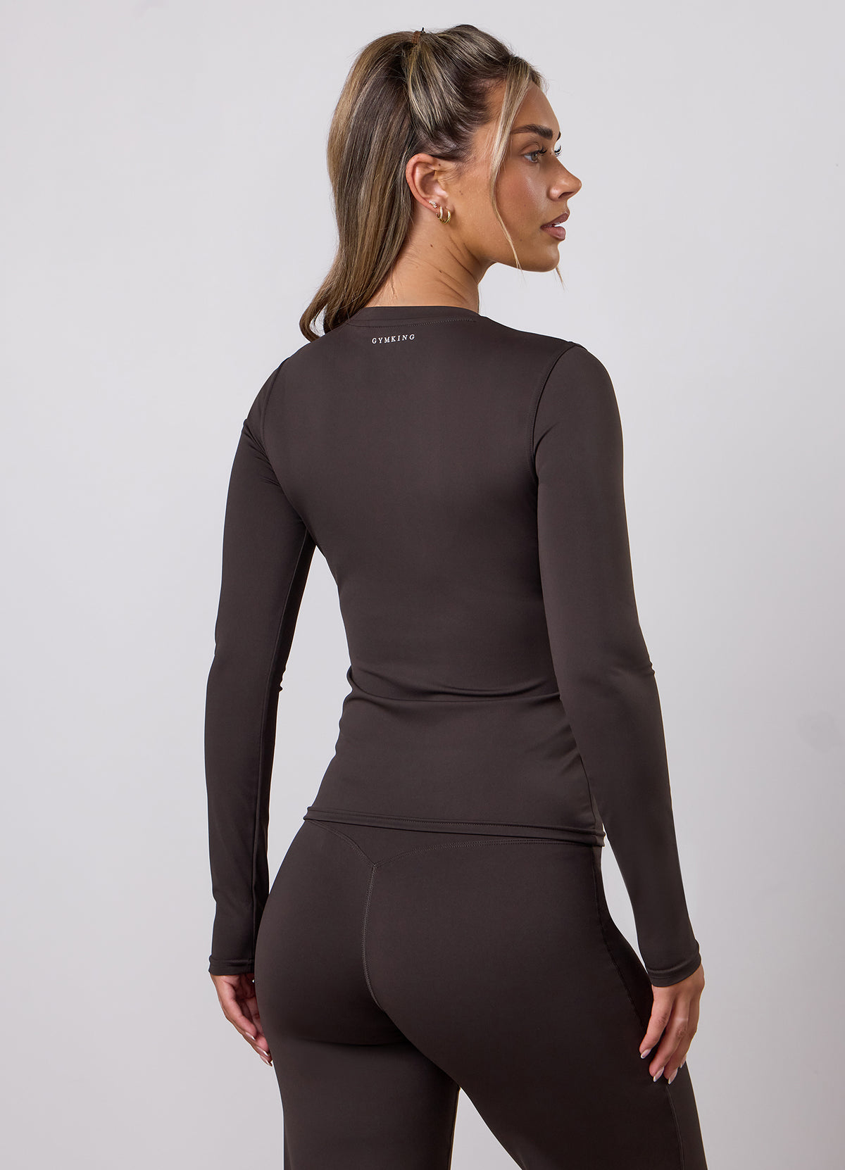 Gym King 365 Long Sleeve Tee - Umber Brown