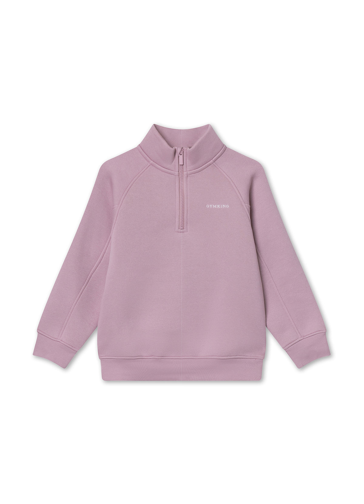 Gym King Older Kids 365 Raglan Sleeve 1/4 Zip Funnel - Muted Mauve