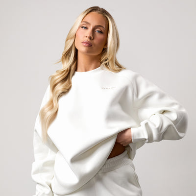 Gym King 365 Raglan Sleeve Crew - Cream