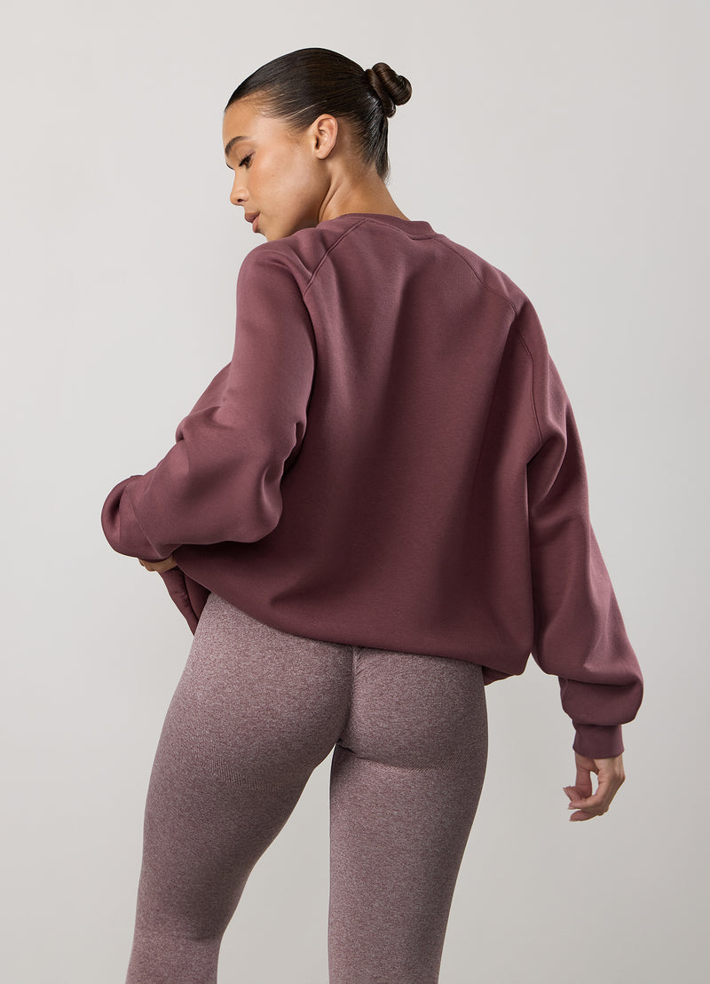 Gym King 365 Raglan Sleeve Crew - Grape