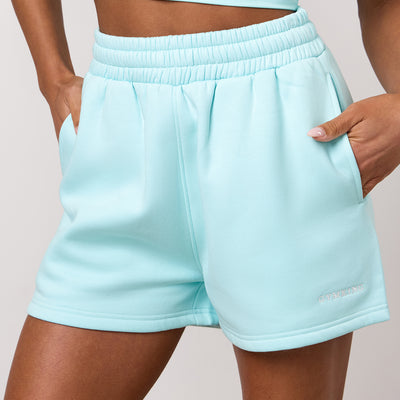 Gym King 365 Fleece Short - Pale Turquoise