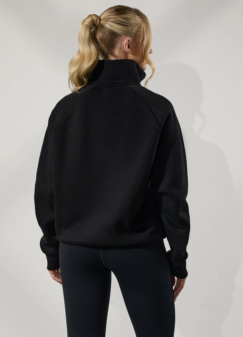 Gym King Raglan Sleeve Fleece Funnel - Black