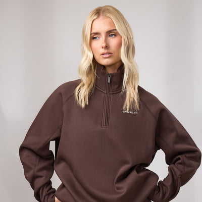 Gym King 365 Raglan Sleeve Funnel - Dark Chocolate