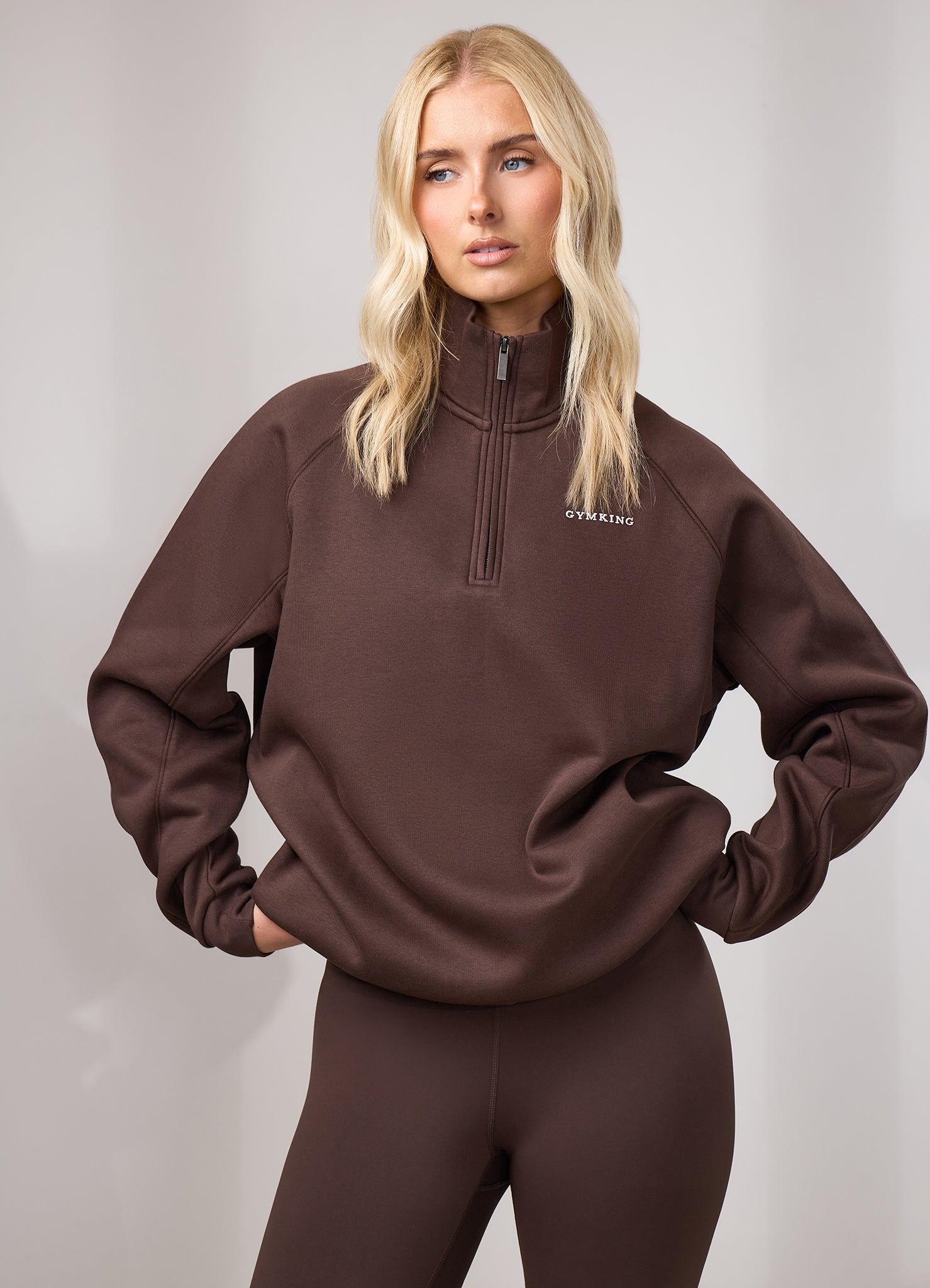 Gym King 365 Raglan Sleeve Funnel - Dark Chocolate