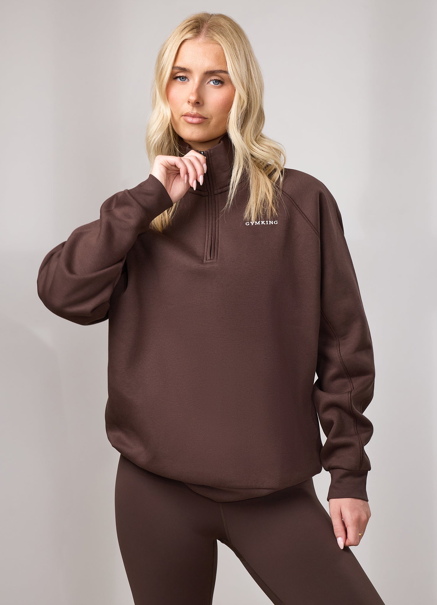 Gym King 365 Raglan Sleeve Funnel - Dark Chocolate