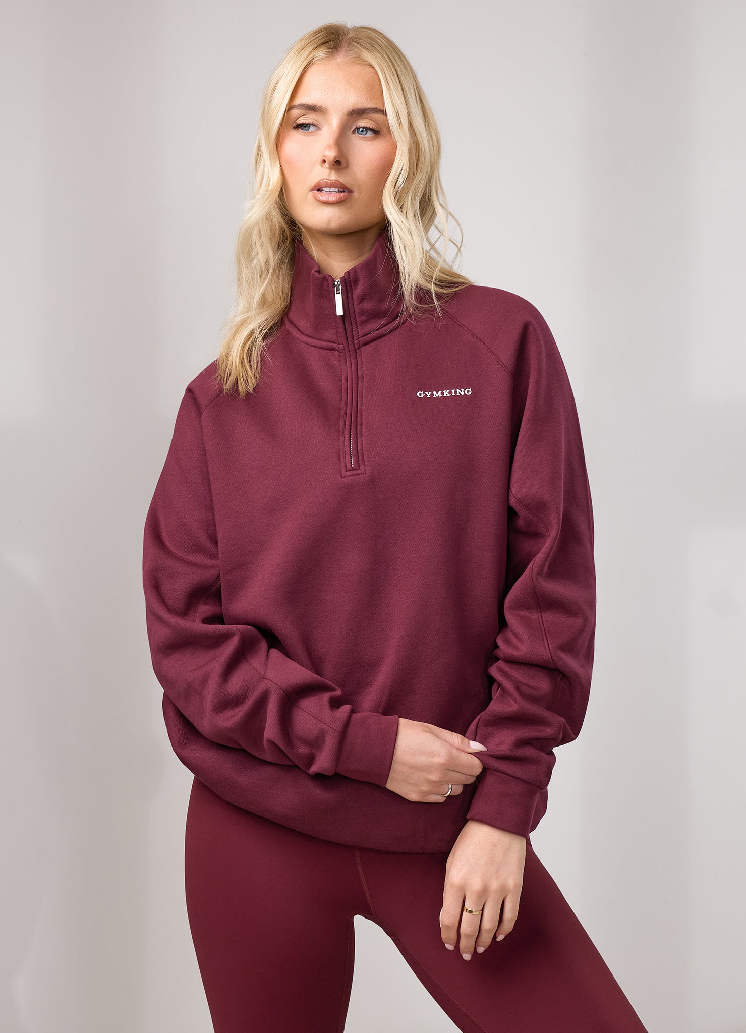 Gym King 365 Raglan Sleeve Funnel - Deep Cherry