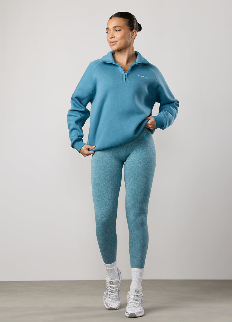 Gym King 365 Raglan Sleeve Funnel - Sea Mist