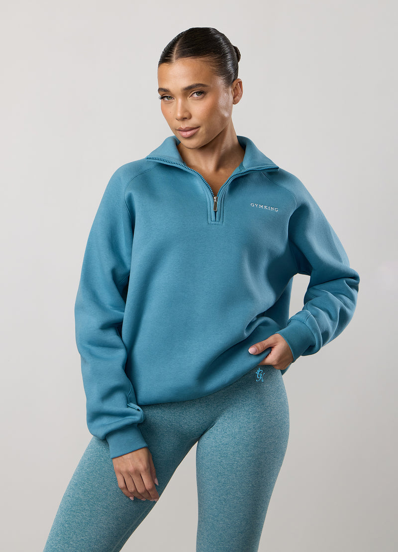 Gym King 365 Raglan Sleeve Funnel - Sea Mist