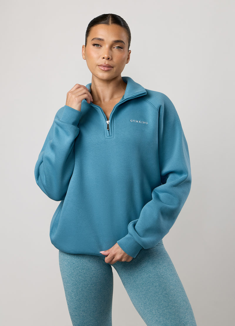 Gym King 365 Raglan Sleeve Funnel - Sea Mist