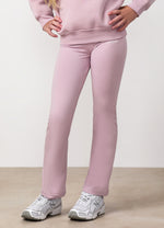 Gym King Older Kids 365 Jersey Flared Leggings - Muted Mauve thumbnail