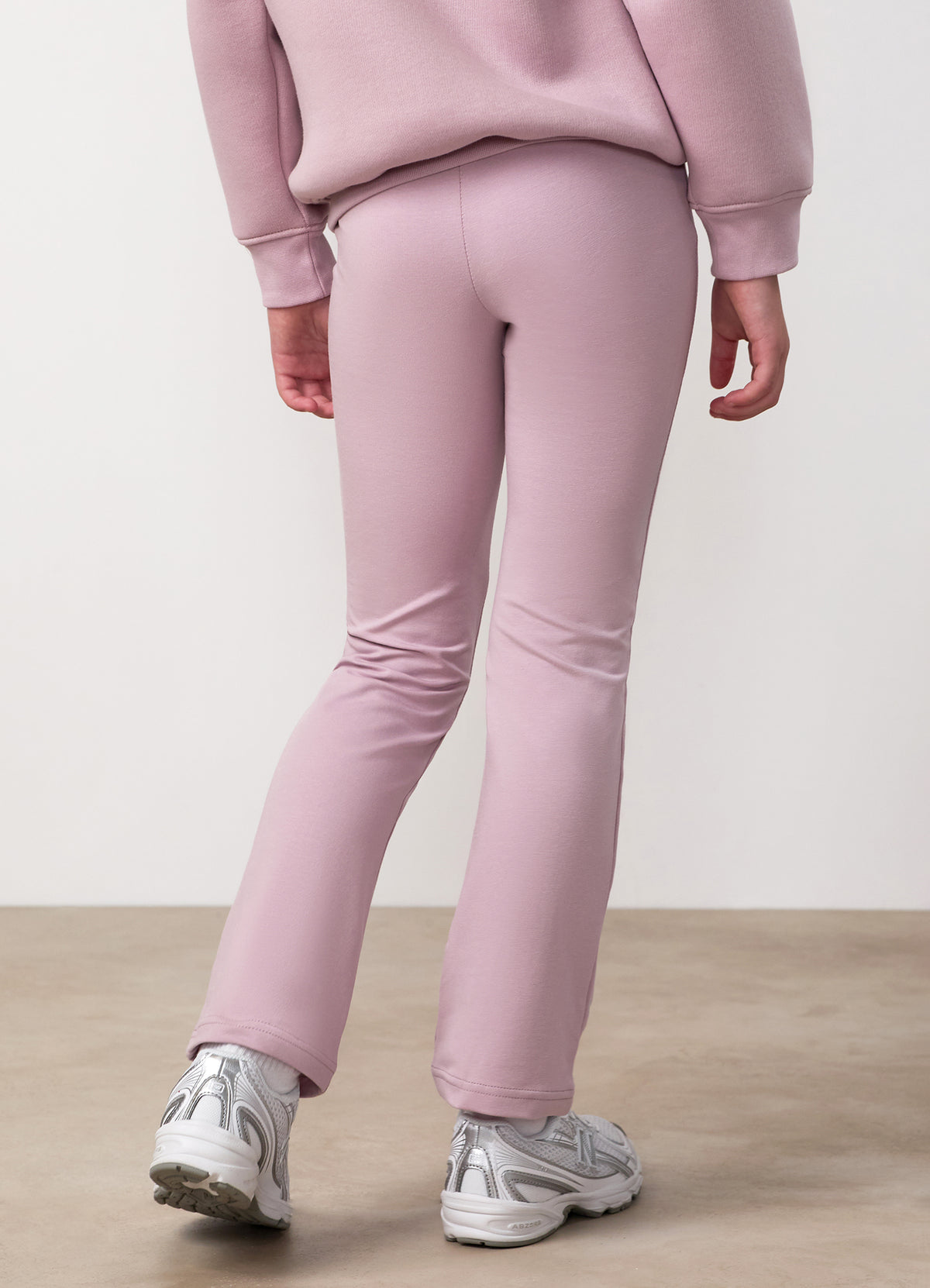 Gym King Older Kids 365 Jersey Flared Leggings - Muted Mauve