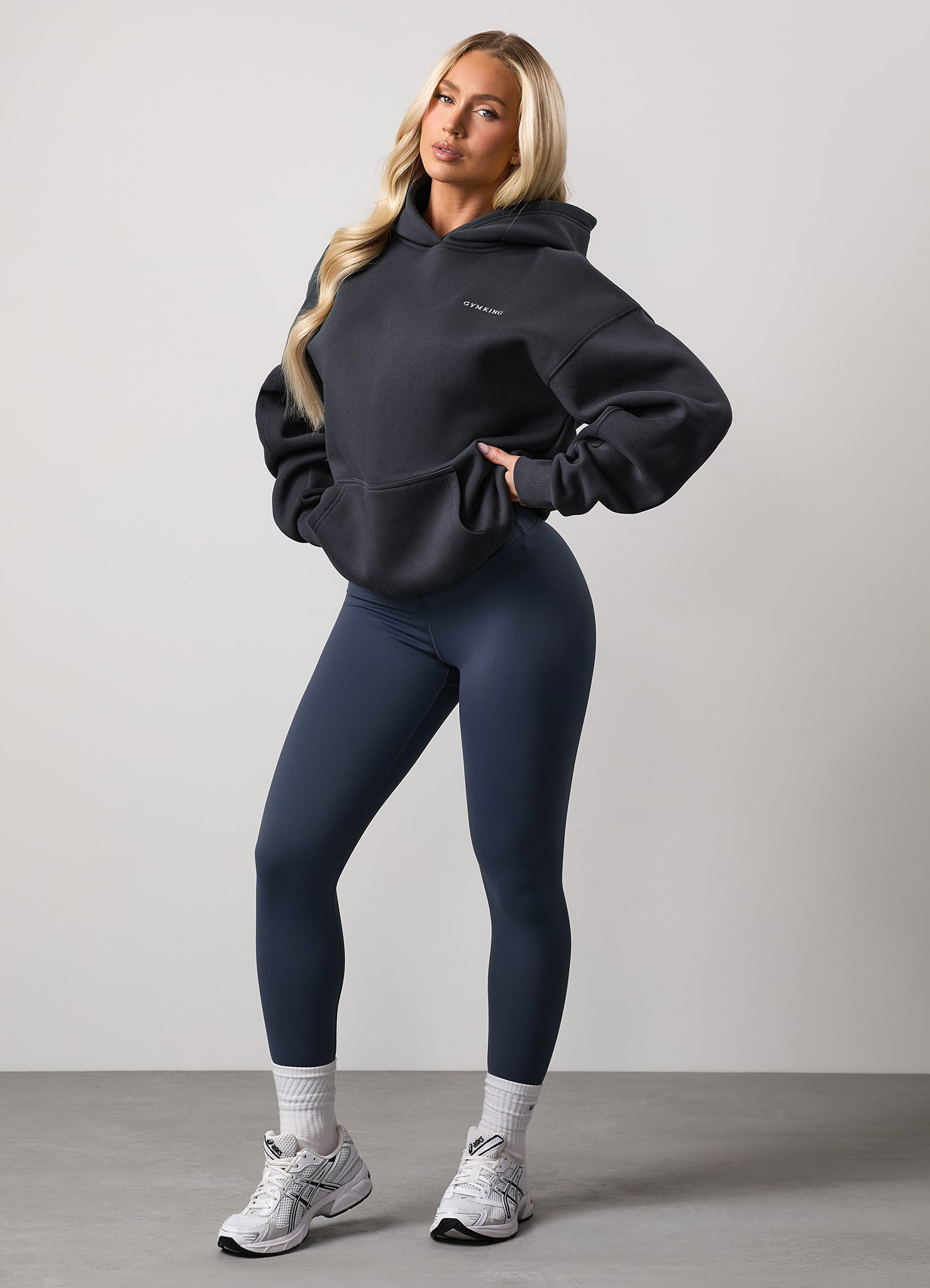Gym King 365 Relaxed Fit Fleece Hood - Midnight Blue