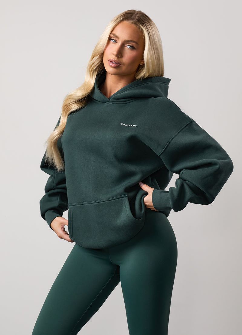 Gym King 365 Relaxed Fit Fleece Hood - Deep Forest Green