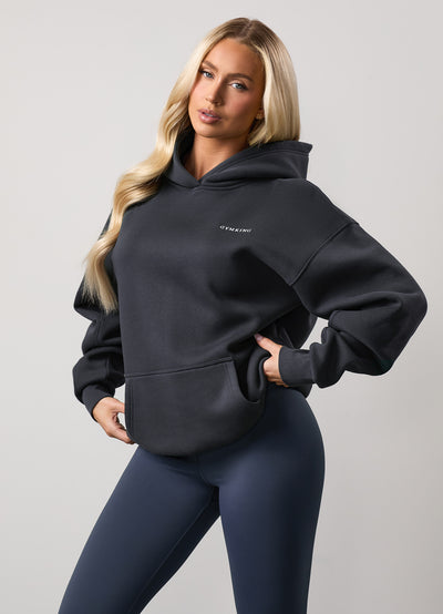 Gym King 365 Relaxed Fit Fleece Hood - Midnight Blue
