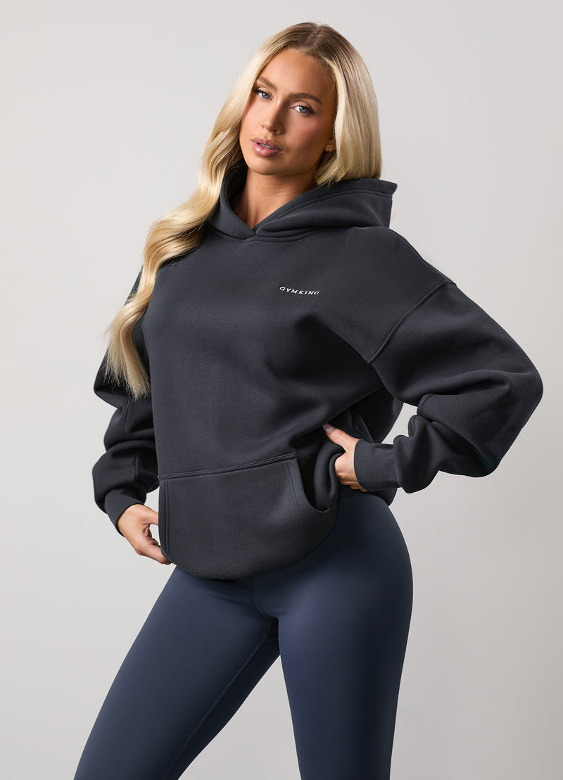 Gym King 365 Relaxed Fit Fleece Hood - Midnight Blue