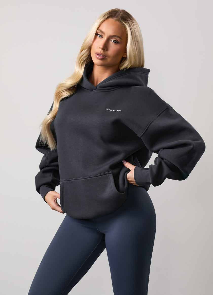 Gym King 365 Relaxed Fit Fleece Hood - Midnight Blue